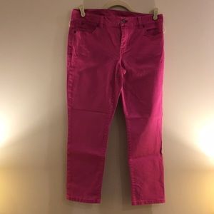 Pink Talbots Crop Jeans